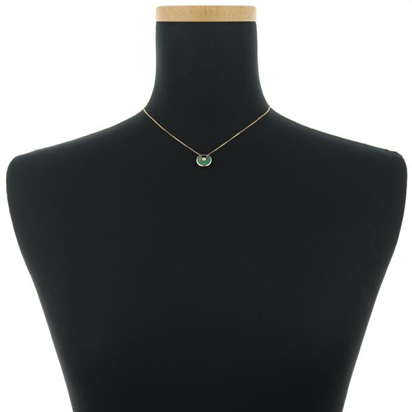 カルティエ ネックレス マラカイト ダイヤ ダイヤモンド アミュレット