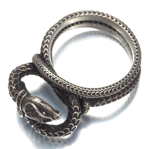 蛇の形状リング 16号 GUCCI（グッチ） リング ガーデン 蛇 ヘビ アニマル 16号 シルバー 925