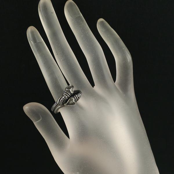 蛇の形状リング 16号 GUCCI（グッチ） リング ガーデン 蛇 ヘビ アニマル 16号 シルバー 925