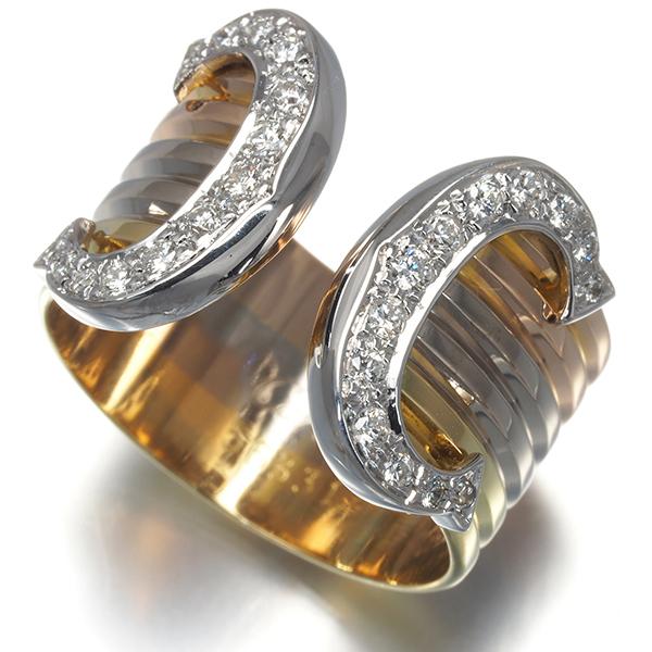Cartier（カルティエ） リング ダイヤ ダイヤモンド 2C ドゥーブルC C2