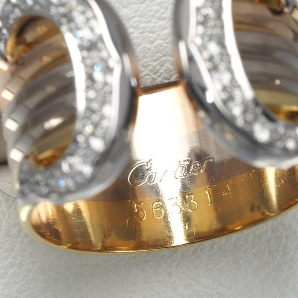 カルティエ リング ダイヤ ダイヤモンド 2C ドゥーブルC C2 スリー  