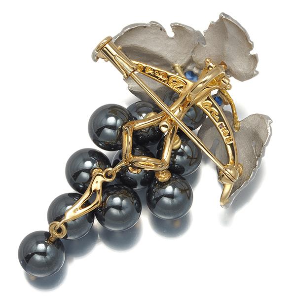 アズタイム AsTime 石川暢子 ブローチ兼ペンダントトップ ヘマタイト  