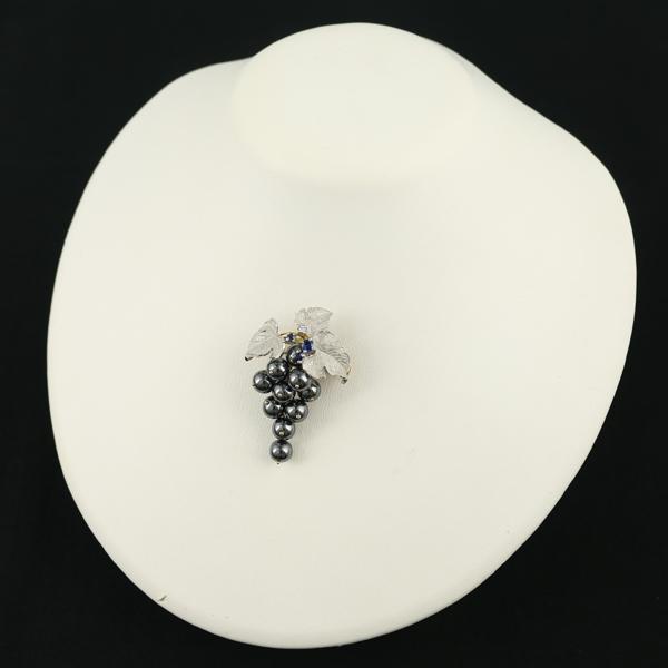 アズタイム AsTime 石川暢子 ブローチ兼ペンダントトップ ヘマタイト  