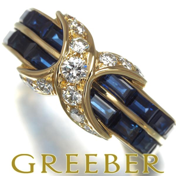 ティファニー　サファイア　カーブドバンド　K18　YG　12.5号　リング ティファニー サファイア カーブドバンド K18 YG 12.5号 リング