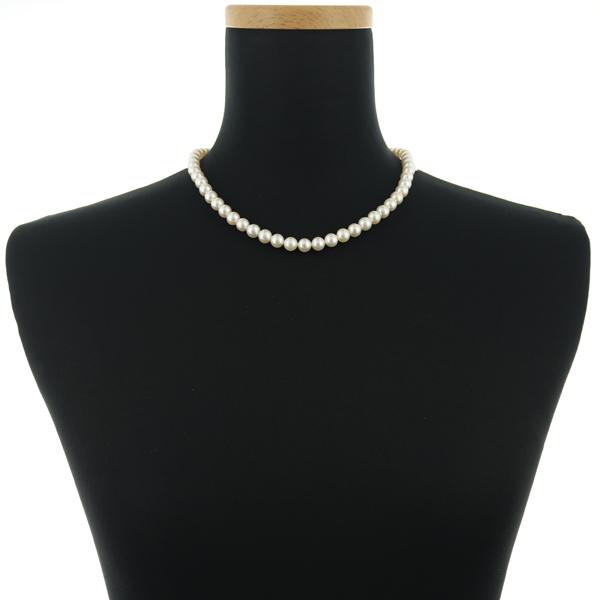 MIKIMOTO（ミキモト） ネックレス パール 真珠 7.0-7.5mm シルバー BLJ