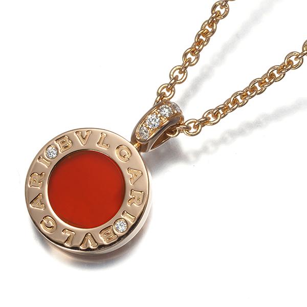 BVLGARI ブルガリ ネックレス ダイヤ ダイヤモンド カーネリアン