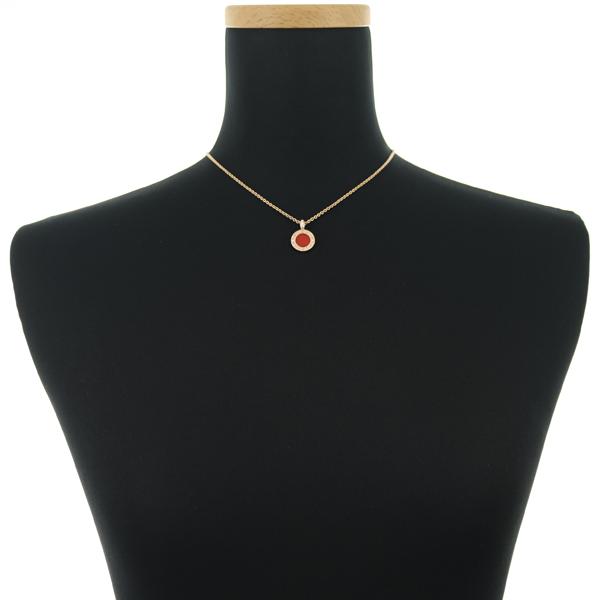 BVLGARI ブルガリ ネックレス ダイヤ ダイヤモンド カーネリアン