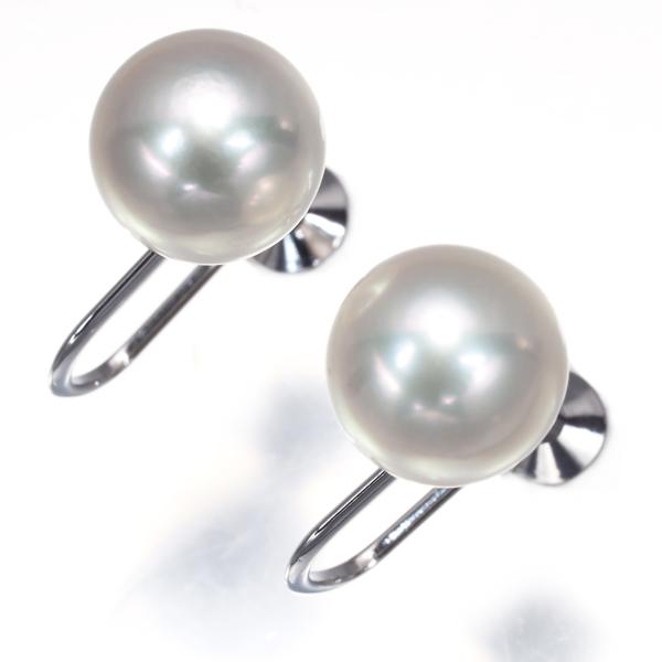 MIKIMOTO ミキモト イヤリング パール 真珠 8.2mm 一粒 K18WG