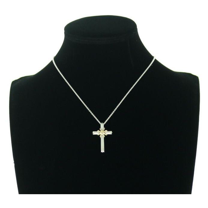 Tiffany&Co クロスネックレス　ティファニー　シルバーネックレス 直営手配 海外希少 シルバー クロスペンダント (Tiffany & Co