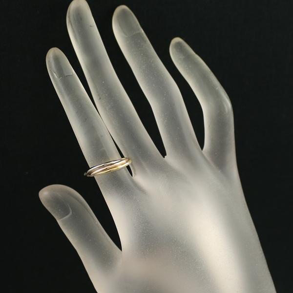 Cartier カルティエ トリニティリング スリーカラー XS 48号 K18YG/WG  