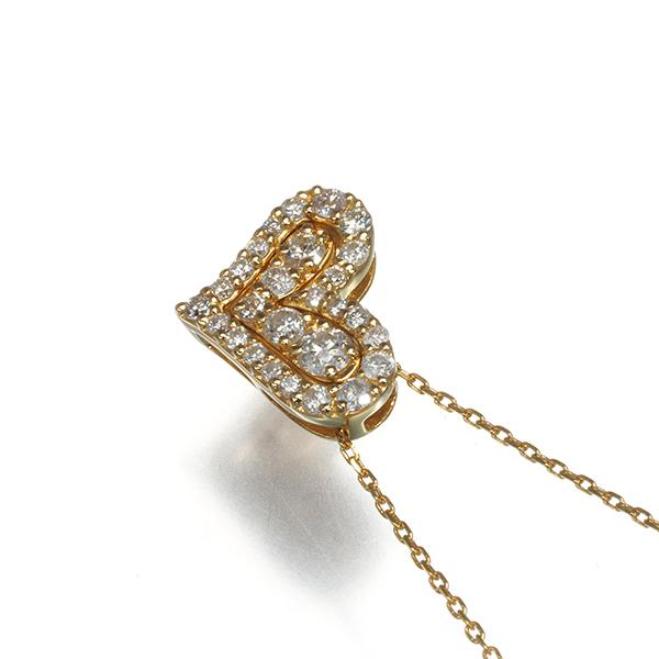 K18/0.30ctダイヤモンド/ハートネックレス k18 ダイヤモンド ハート ネックレス 0.30ct ペンダント K18 取り巻き