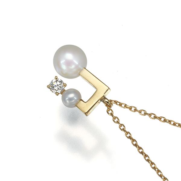 TASAKI タサキ ネックレス パール 真珠 5.6mm ダイヤ