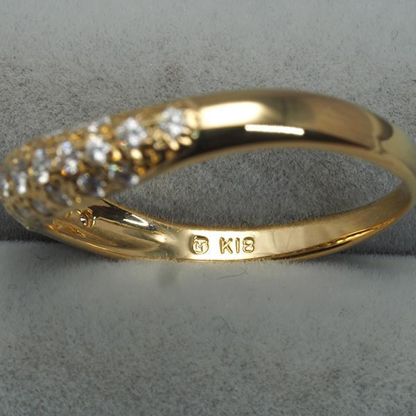 MIKIMOTO ミキモト リング ダイヤ ダイヤモンド 0.34ct パヴェ 12号  