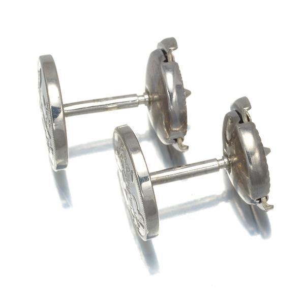 HERMES エルメス ピアス エクスリブリス TPM シルバー 925 BLJ