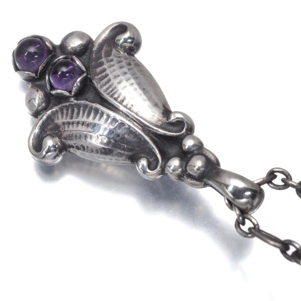 Georg Jensen ジョージジェンセン ネックレス アメジスト ヘリテージ 