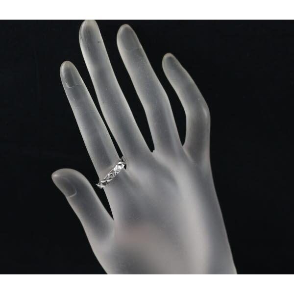 CHANEL シャネル リング マトラッセ ミディアム 57号 Pt950 指輪 BLJ