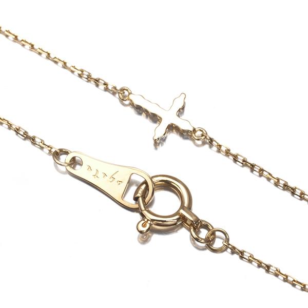 ageteダイヤ0.03k10ゴールド クロスモチーフ ブレスレット 楽天市場】アガット クロス ダイヤモンド ブレスレット K18