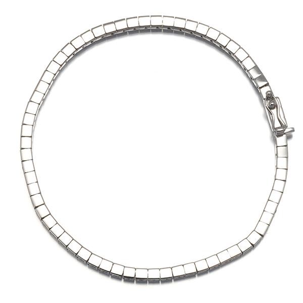 STAR JEWELRY K18WG ブレスレット 17cm 約3.39g STAR JEWELRY スター