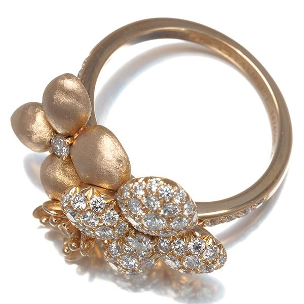 ショーメ リング ダイヤ ダイヤモンド オルタンシア 紫陽花 フラワー  