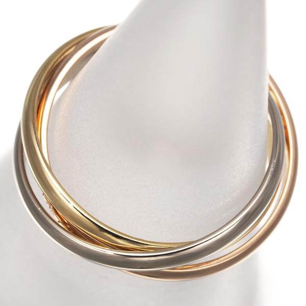 Cartier カルティエ トリニティリング スリーカラー XS 50号 K18YG/WG  