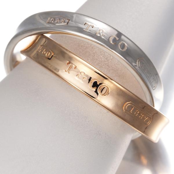 ティファニー インターロッキングリング 18金シルバーコンビ ティファニー インターロッキングリング 18金シルバーコンビ