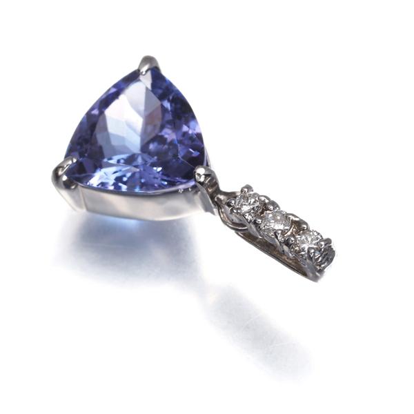 タンザナイト 1.26ct ダイヤ ダイヤモンド 0.05ct ペンダントトップ  