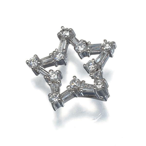 プラチナ900ダイヤモンド0.37ctネックレストップ