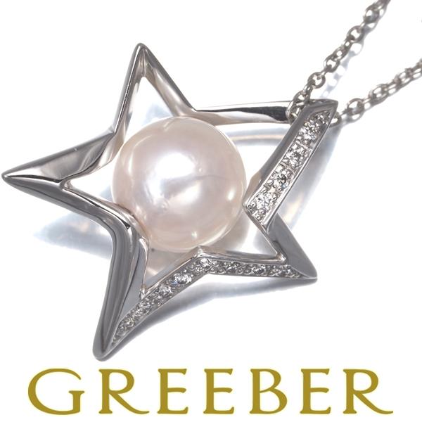 スタージュエリー　WGダイヤネックレス STAR JEWELRY（スタージュエリー） ネックレス パール 真珠 7.6mm