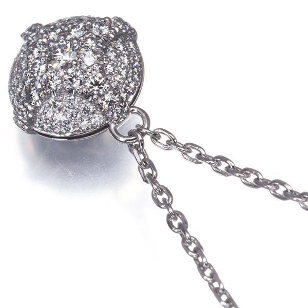 ダイヤ ダイヤモンド 0.51ct パヴェ ネックレス Pt950/Pt850 GENJ 限界 
