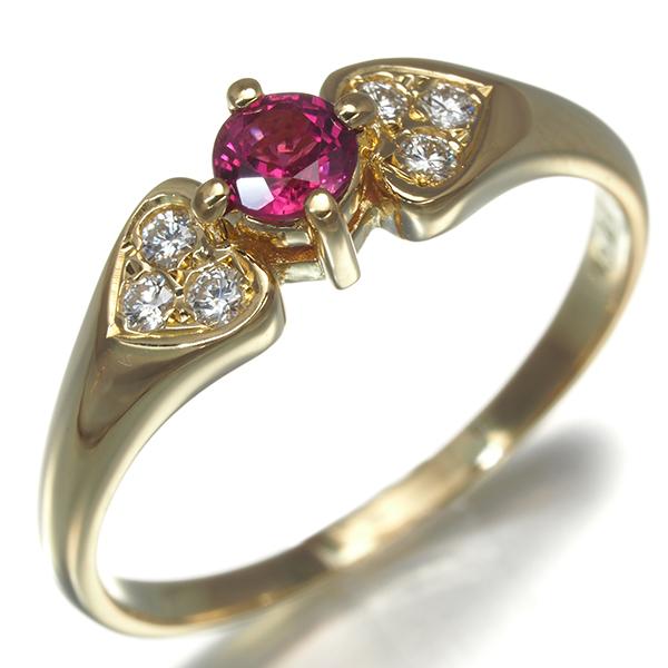 ルビーとダイヤモンドの指輪　12号 MIKIMOTO ミキモト リング ルビー 0.27ct ダイヤ ダイヤモンド