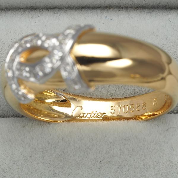 Cartier カルティエ リング ダイヤ ダイヤモンド 2C 54号 K18YG/WG  