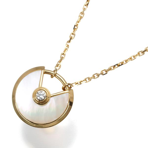 カルティエ ネックレス シェル ダイヤ ダイヤモンド アミュレット XS  