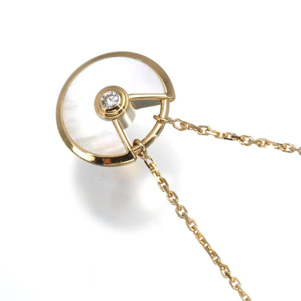 カルティエ ネックレス シェル ダイヤ ダイヤモンド アミュレット XS  