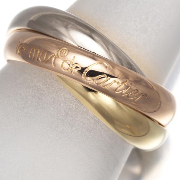 Cartier カルティエ トリニティリング スリーカラー クラシック 51号  