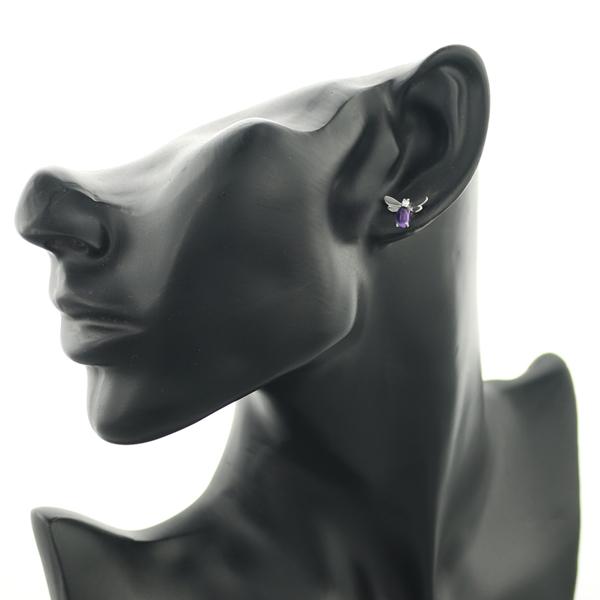 ポメころび✨ピンクアメジスト×MOP＆ドラゴンガーネット他ピアス