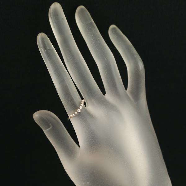 ダイヤ ダイヤモンド 0.14ct H＆C リング K18PG ソーティング 指輪  