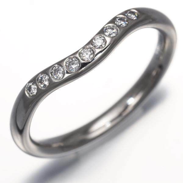 mmm様 ティファニー 5号 9P カーブドバンド リング 750 TP3fe ティファニー 5号 9P ダイヤ カーブドバンド リング 750 TP3fe - メルカリ