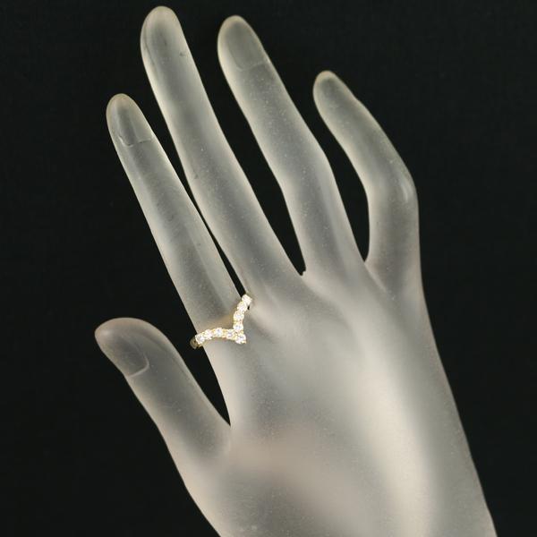 MIKIMOTO ミキモト リング ダイヤ ダイヤモンド 12号 K18YG 指輪 BLJ  