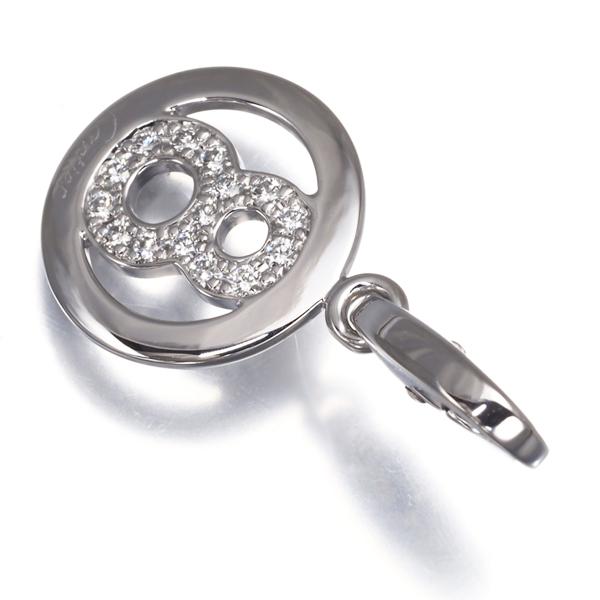 カルティエ ペンダントトップ ダイヤ ダイヤモンド ナンバー NO.8 チャーム K18WG BLJ 限界値下げ品 | Cartier | 01