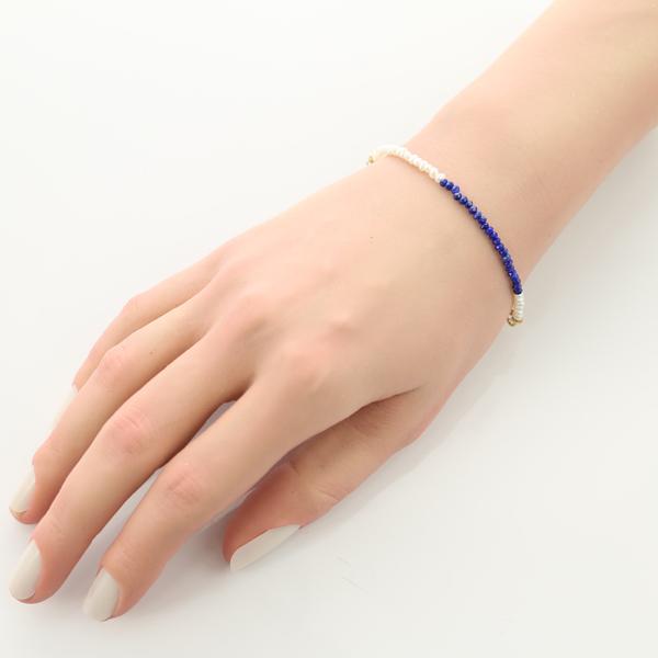 スタージュエリー ブレスレット ベビーパール 真珠 3.0mm ラピスラズリ K10YG/シルバー 925BLJ/GENJ 限界値下げ品 | STAR JEWELRY | 03