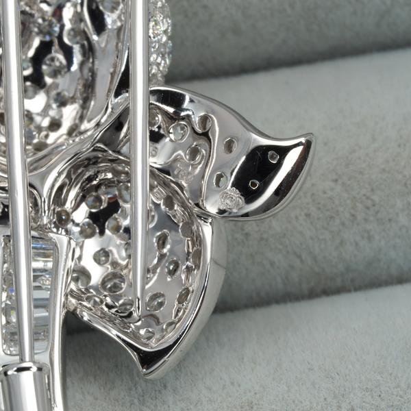 ダイヤモンドブローチ Sapphire K18WGサファイヤ ダイヤブローチ (NO.48088) – JEX宝石