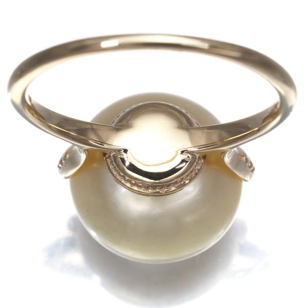 アガット K10YG 12号 中古・古着通販】agete (アガット) シルバー・K10ベリルリング