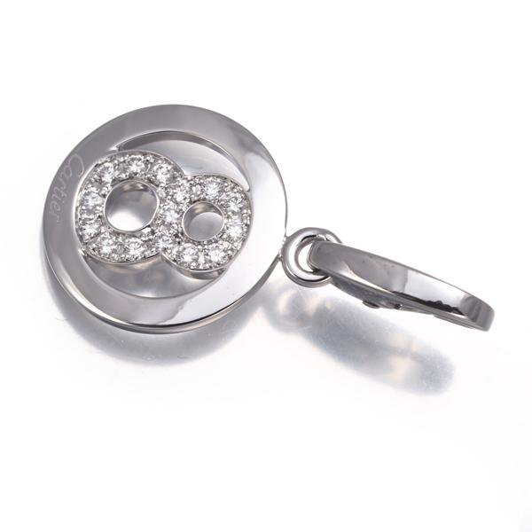 カルティエ ペンダントトップ ダイヤ ダイヤモンド ナンバー No.8 チャーム K18WG BLJ 大幅値下げ品 | Cartier | 01