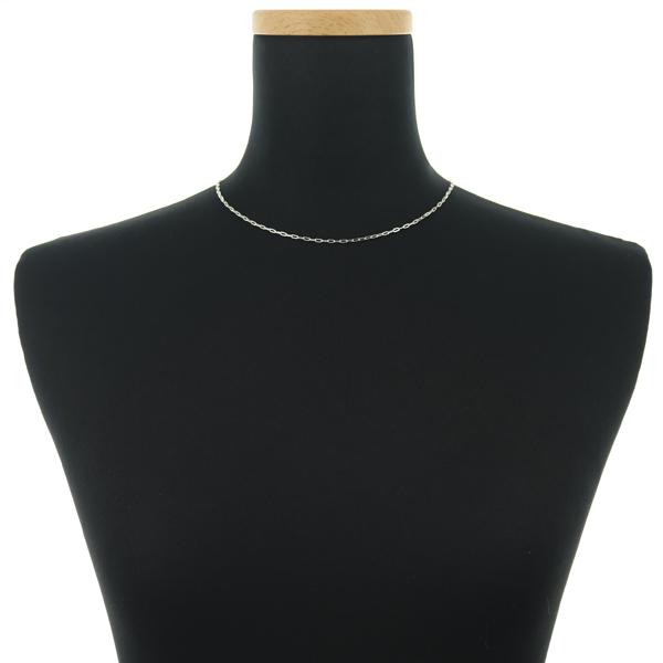 NOMBRE IMPAIR ゆきざき チェーンネックレス 44cm K18WG BLJ/GENJ  