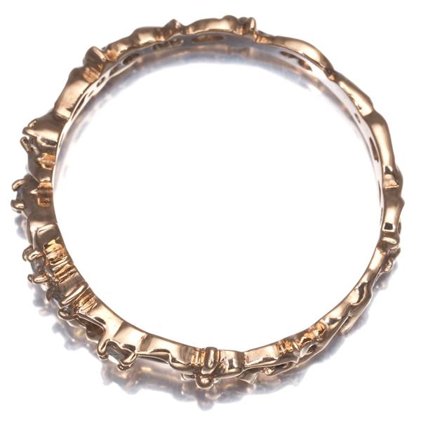agete アガット リング ダイヤ ダイヤモンド 0.05ct フラワー 透かし 9 