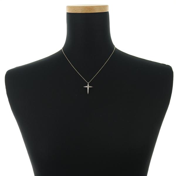 カシケイ ネックレス ダイヤ ダイヤモンド 0.70ct ネイキッド クロス  