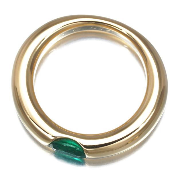 Cartier カルティエ リング エメラルド エリプス 52号 K18YG 指輪 BLJ  