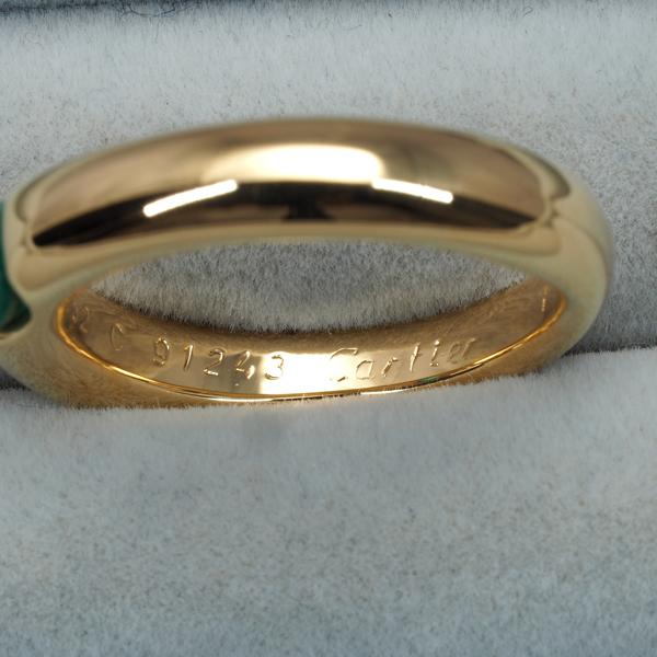 Cartier カルティエ リング エメラルド エリプス 52号 K18YG 指輪 BLJ  