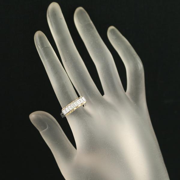 ダイヤ ダイヤモンド 0.670ct コンビカラー バゲットカット リング 