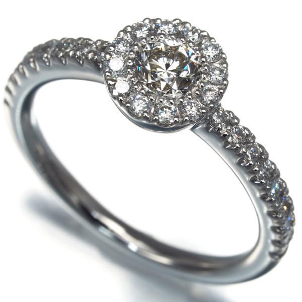 ダイヤ ダイヤモンド 0.30ct/0.32ct サークル リング Pt900 指輪